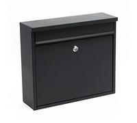 Wiltec Buzón V13 de Pared Antracita en Acero galvanizado Correo Postal Decorativo