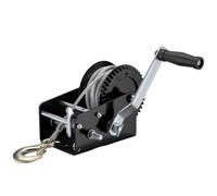 Wiltec Cabrestante manual 1500kg con manivela y cable de 10m transmisión 4,1:1 9,8:1 cargas pesadas