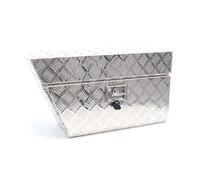 Wiltec Caja de almacenamiento aluminio para camión izquierda 75x25x40cm máx. 60 litros con 2 llaves
