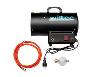 Wiltec Cañón de aire caliente a gas de acero inoxidable 15kW calentador de gas generador de aire caliente
