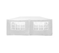 Wiltec Carpa de jardín 3 x 6 m Blanca con protección UV 50+, Gazebo con Laterales enrollables, pabellón para Fiestas con Ventanas, Ideal para terrazas y Festivales