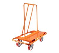 Wiltec Carrito para Paneles de Yeso 1500 kg con Ruedas de 200 mm con Frenos Estructura de Acero Resistente Transporte de Placas de Yeso cartón Madera tableros MDF construcción y reformas