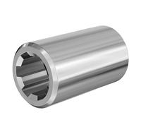 WilTec Casquillo Toma de Fuerza Tipo C 100 mm para Eje Estriado Eje cardán 1 3/4" 6 surcos apero Tractor