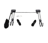 WilTec Elevador de Bicicleta 45kg Soporte de Kayak Elevador de Techo Colgador con Gancho y poleas canoas
