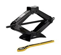 Wiltec Gato de Tijera con Capacidad de elevación de 1,5 toneladas, de Acero, con una Altura de elevación de 105 a 385 mm para automóviles y vehículos Todoterreno