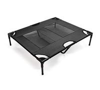 WilTec Hamaca para Perros y Gatos Portátil Outdoor Negro L 92x77x20cm hasta 50kg Cama Mascotas Animales