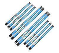 WilTec Imanes para herramientas set de 10 barras magnéticas 6x46 y 4x61cm para herramientas soporte taller