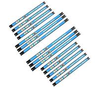 WilTec Imanes para herramientas set de 15 barras magnéticas 9x46 y 6x61cm para herramientas soporte taller