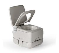 WilTec Inodoro portátil para Camping 410 x 365 x 300 mm en HDPE y PP Capacidad de Carga 200 kg Tanque de 10 litros WC portátil para Camping, Autocaravana, Viajes