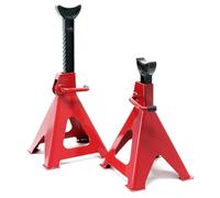 WilTec Juego de 2 caballetes para Coches Ajustables Capacidad de 6 toneladas Gatos estabilizadores