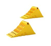 WilTec Juego de 2 calzos de Rueda MAX. 6,5 t por par con Superficie Antideslizante cuñas de Rueda para Coches, remolques y caravanas