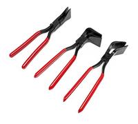 Wiltec Juego de 3 alicates plegables, 3 alicates de corte de 0°, 45°, 90°, ancho de boca de 55 mm, para techadores, fontaneros, alicates de chapa para trabajos de chapa