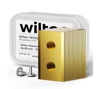 Wiltec Juego de cuchillas para robot cortacésped 18 hojas de acero inoxidable revestimiento de titanio resistente a la corrosión para un corte uniforme del césped aptas para varios modelos