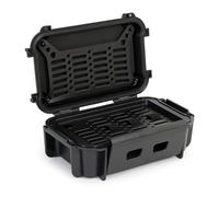 Wiltec Maletín de transporte multiusos 28,2 x 17,8 x 9,5 cm espuma interior personalizable IP67 ABS de alta resistencia ideal para herramientas cámaras y objetos delicados