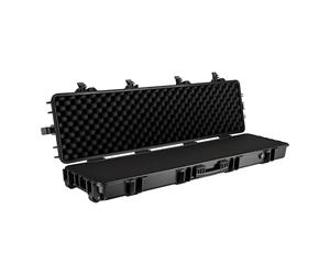 WilTec Maletín para Armas largas 137,8 x 38,3 x 17,5 cm con Espuma pre-Cortada Compacto y Ligero de PP para Transporte Seguro de Rifles y escopetas con asa ergonómica