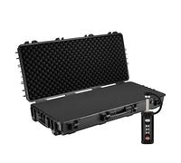 WilTec Maletín Universal de 119 x 53 x 21 cm con candado, Estuche de Transporte Impermeable con Acolchado de Espuma, Maleta Protectora de PP y Fibra de Vidrio