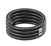 Wiltec Manguera flexible para estanque 10 m manguera en espiral reforzado 38 mm (1 1/2") negro PVC arroyo