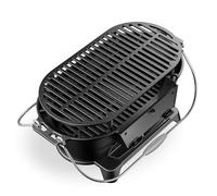 Wiltec Mini barbacoa portátil de hierro fundido, compacta, fácil de limpiar, parrilla sobremesa BBQ barbecue ideal para exteriores