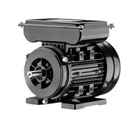 Wiltec Motor eléctrico monofásico 0,55 kW 0,75 CV diseño compacto, robusta carcasa de aluminio, motor de 1400 rpm para uso doméstico, industrial y agrícola, uso versátil