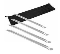 WilTec Palancas 300-600 mm para el Montaje y desmontaje de neumáticos, Set de 4 Unidades, de Acero Cromado