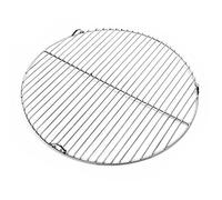 Wiltec Parrilla barbacoa Ø 44,5 cm redonda rejilla grill acero inoxidable asado fuego brasas gas leña carbón