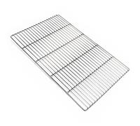 Wiltec Parrilla barbacoa 54x34 cm rectangular plancha asadero acero Inoxidable universal