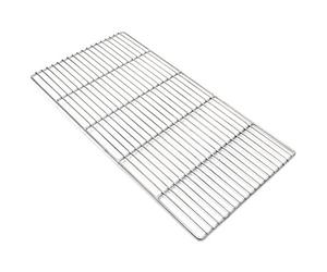 Wiltec Parrilla barbacoa 58x30 cm rectangular plancha asadero acero Inoxidable universal