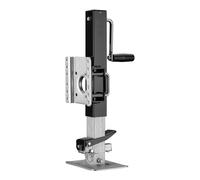 WilTec Pata de Apoyo para remolques y caravanas Capacidad 900 kg con manivela Lateral Altura Ajustable y Soporte Giratorio