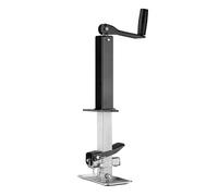 WilTec Pata de Apoyo para remolques y caravanas Capacidad 900 kg con manivela Superior Altura Ajustable y Soporte Marco en A