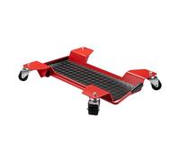 Wiltec Plataforma rodante para motos máx. 250 kg caballete central, carro con ruedas giratorias, ideal para talleres y garajes, mantenimiento de motocicletas
