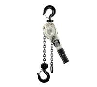 Wiltec Polipasto de palanca 1 t compacto y seguro con empuñadura giratoria 360°, freno doble, gancho de acero forjado, ideal para espacios reducidos, elevador de cadena manual resistente