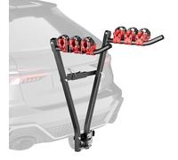 Wiltec Portabicicletas de Bola para 3 plazas - Soporte Resistente hasta 45 kg, Estructura de Acero Q235, instalación fácil, Transporte Seguro y Estable, Ideal para Coches y autocaravanas.