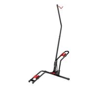 WilTec Portabicicletas vertical de suelo 53x11x120 cm para bicicletas de 24-29" de diferentes modelos estante de estacionamiento vertical horizontal ajustable