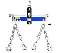 WilTec Posicionador de Motores de hasta 750 kg Barra de grúa Ajustable, Bloque de grúa para Montaje y desmontaje de Motores equilibrador centrador nivelador grúa de Taller Elevador para Motores