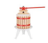WilTec Prensa en Madera para Frutas, Mosto, Vino, Manzanas con Capacidad de 12 litros con Bolsa para Pulpa