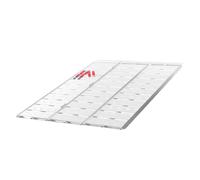Wiltec Rampa de Carga Plegable Capacidad 215 cm 340 kg por Elemento 3 Pliegues Aluminio