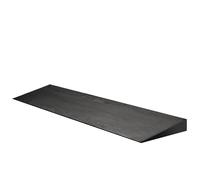 Wiltec Rampa de Goma 900 x 200 x 40 mm Recortable a Medida con Capacidad de Carga de 50 toneladas y Superficie Antideslizante, Ideal para bordillos y umbrales
