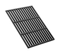 Wiltec Rejilla de hierro fundido cuadrada 29 x 38 cm maciza para parrilla de carbón parrilla de gas barbacoa