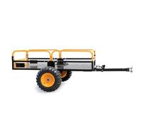 Wiltec Remolque 450 kg con Rejillas y Paredes Laterales Desmontables Remolque para Tractor de césped