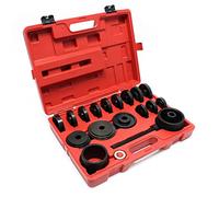 WilTec Set de Herramientas para cojinetes de Rueda 24 Piezas extractores 55-88mm Coches tracción Delantera