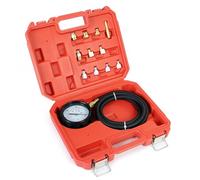 WilTec Set medidor presión Aceite Manómetro Aceite Comprobador presión Motor Diesel Gasolina Rango 0-35 Bar