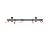 WilTec Soporte de Pared para 3 Bicicletas 82,4 x 18 13,6 cm soporta hasta 150 kg, portabicicletas Universal de fácil instalación, Base para Bicicletas de Acero