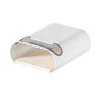 WilTec Soporte de Pared para Bicicleta Blanco 25,6 x 30 x 11,4 cm hasta 25 kg, Colgador Universal para Bicicleta, suspensión de Bicicleta Ø 55 mm Tubo Superior y 500 mm Ancho de Manillar