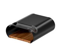 WilTec Soporte de Pared para Bicicleta Negro 25,6 x 30 x 11,4 cm hasta 25 kg, Colgador Universal para Bicicleta, suspensión de Bicicleta Ø 55 mm Tubo Superior y 500 mm Ancho de Manillar