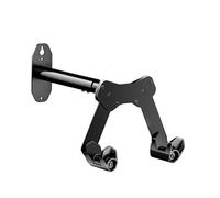 WilTec Soporte de Pared para Bicicletas 39,8 x 16,7 x 32,6-42,6 cm hasta 25 kg portabicicletas para Montaje en Pared, Estribo para Bicicletas Ø 55 mm Tubo Superior y Ajuste de ángulo de 45°