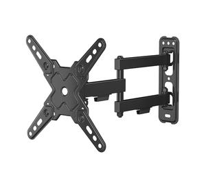 Wiltec Soporte de Pared para TV de 13"- 43" inclinable +5°- -15°soporta hasta 20 kg ángulo de Giro +90°-90° Soporte para televisor de fácil instalación y para Ahorro de Espacio