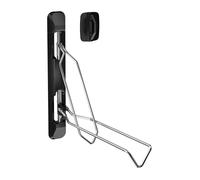 WilTec Soporte de Pared Plegable para Bicicletas 117 x 638 x 584 mm en Acero y plástico soporta hasta 35 kg Bici con Rueda 53,3-71,1 mm de Ancho Soporte para Bicicletas, portabicicletas