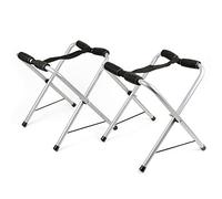 WilTec Soporte para Kayak Plegable 370x330x410mm Estante de Almacenamiento Aluminio canoas, Barcos etc.