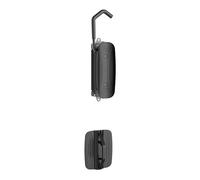 WilTec Soporte Vertical de Pared para Bicicletas 8,2 x 25 x 18,5 cm hasta 30 kg, Soporte Universal para Bicicletas, Colgador de Bicicletas en Acero con Recubrimiento en Polvo
