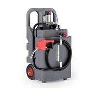 WilTec Tanque de Combustible portátil 120 l con Bomba de Transferencia 12 V para diésel depósito de Combustible móvil con Asas bidón, garrafa